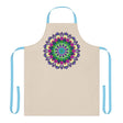 Mandala Art Apron - Beige Hand - Drawn All Over Prints - Blululi