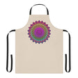 Mandala Art Apron - Beige - Hand Drawn All Over Prints - Blululi