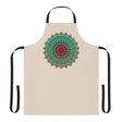 Mandala Art Apron - Beige - Hand Drawn All Over Prints - Blululi
