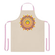 Mandala Art Apron - Beige - Hand Drawn All Over Prints - Blululi