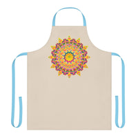 Mandala Art Apron - Beige - Hand Drawn All Over Prints - Blululi