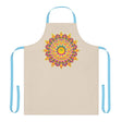 Mandala Art Apron - Beige - Hand Drawn All Over Prints - Blululi