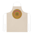 Mandala Art Apron - Beige - Hand Drawn All Over Prints - Blululi