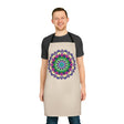 Mandala Art Apron - Beige Hand - Drawn All Over Prints - Blululi