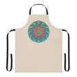 Mandala Art Apron - Beige - Hand - Drawn Design All Over Prints - Blululi