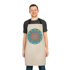 Mandala Art Apron - Beige - Hand - Drawn Design All Over Prints - Blululi