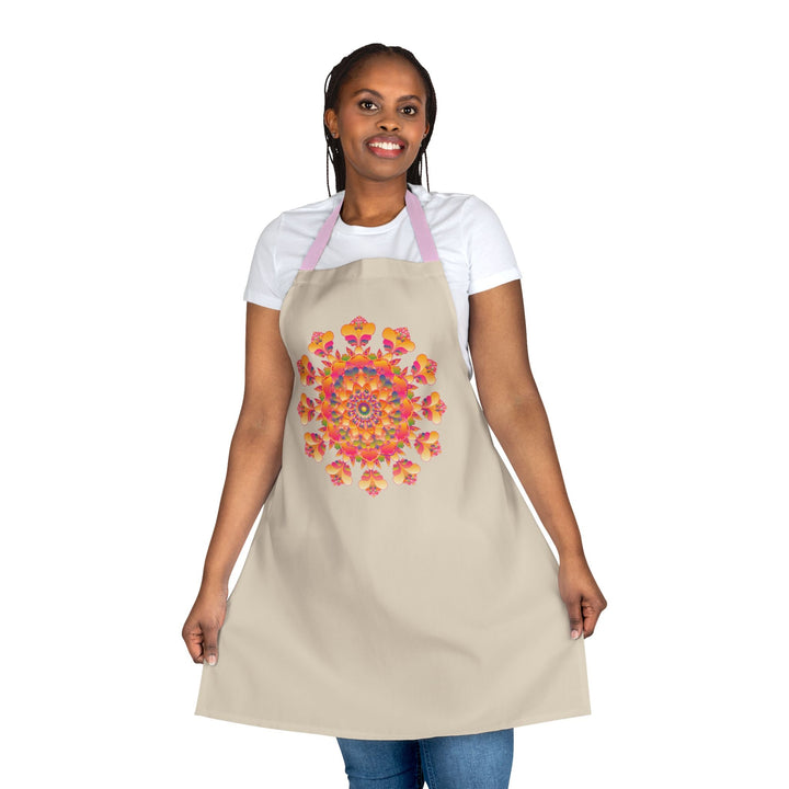 Mandala Art Apron - Beige - Kitchen Decor All Over Prints - Blululi