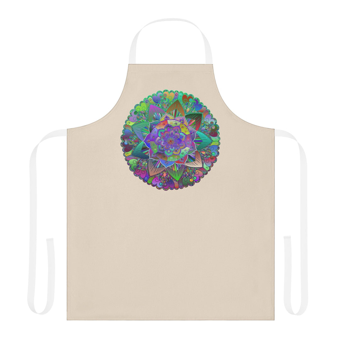 Mandala Art Apron - Beige - Kitchen Decor All Over Prints - Blululi