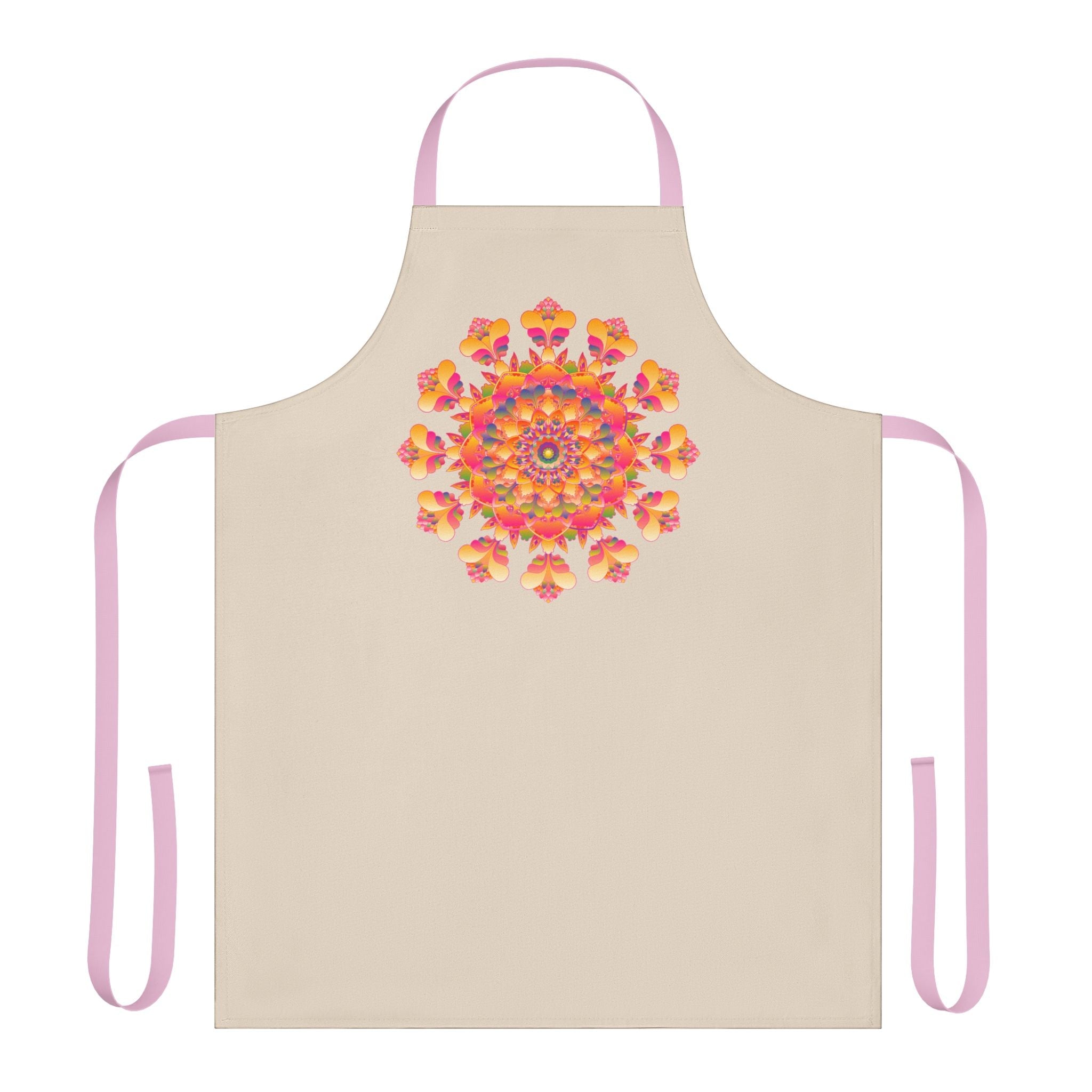 Mandala Art Apron - Beige - Kitchen Decor All Over Prints - Blululi