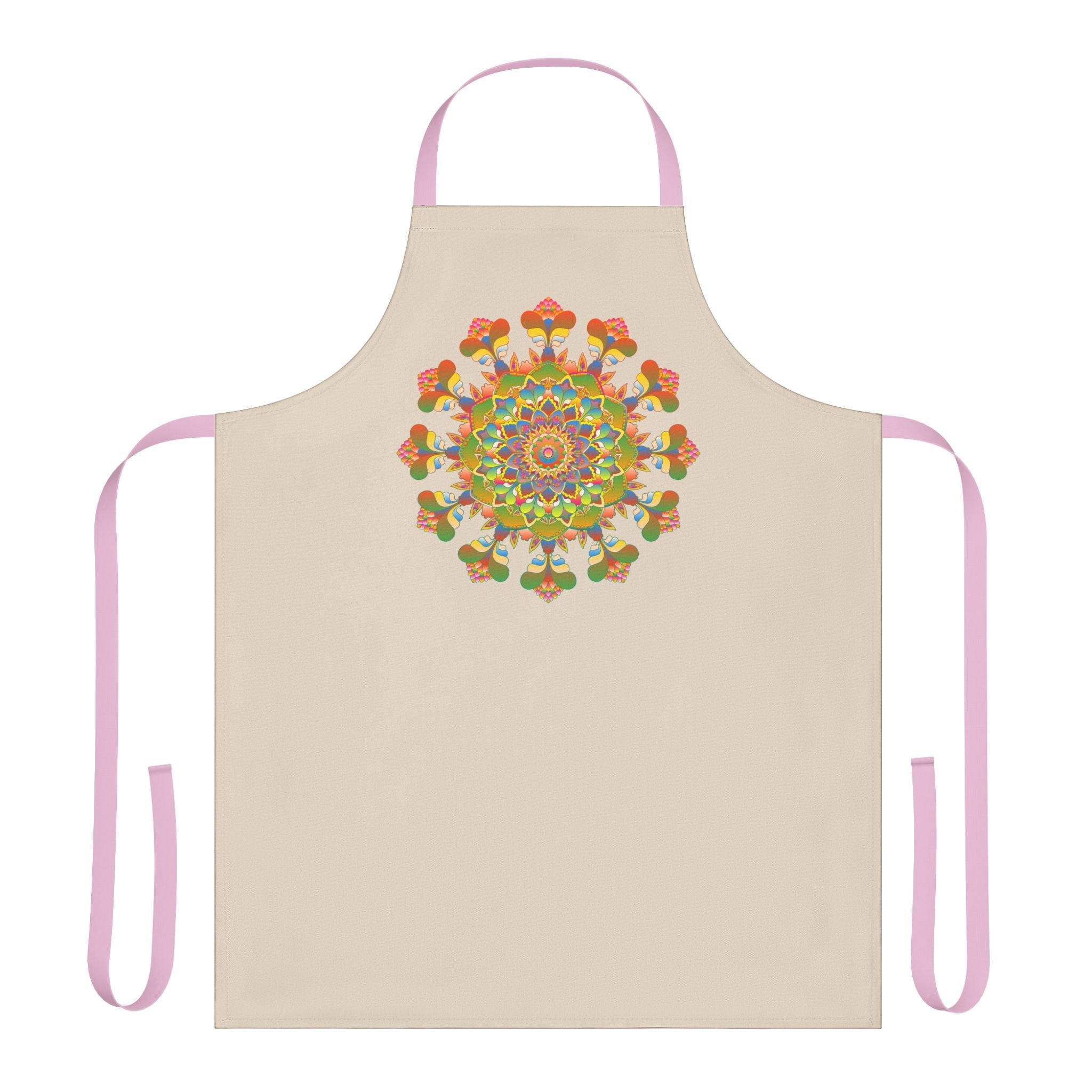 Mandala Art Apron - Beige - Kitchen Decor All Over Prints - Blululi