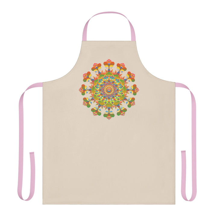 Mandala Art Apron - Beige - Kitchen Decor All Over Prints - Blululi