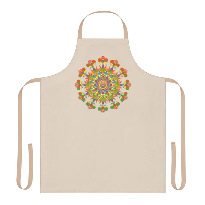 Mandala Art Apron - Beige - Kitchen Decor All Over Prints - Blululi