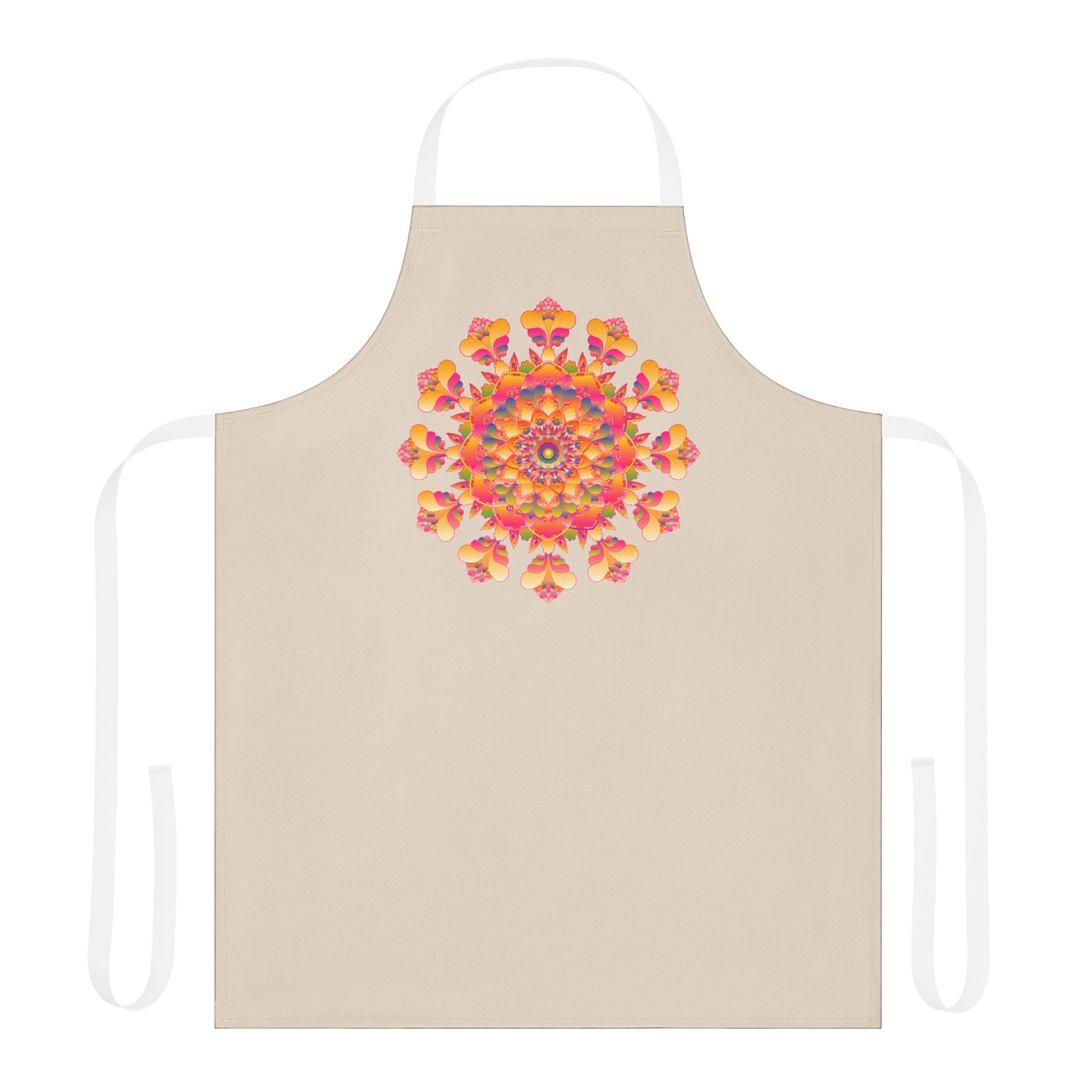 Mandala Art Apron - Beige - Kitchen Decor All Over Prints - Blululi