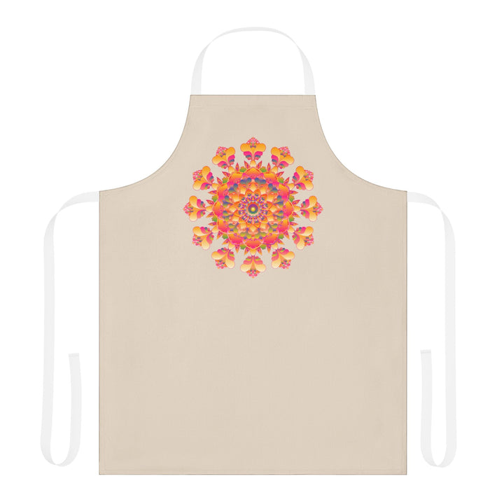 Mandala Art Apron - Beige - Kitchen Decor All Over Prints - Blululi