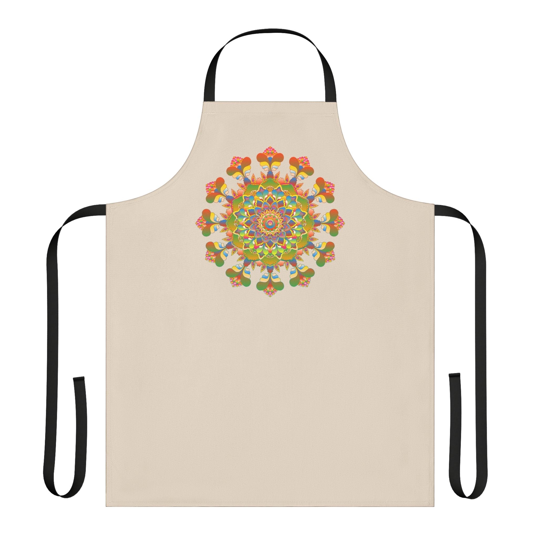 Mandala Art Apron - Beige - Kitchen Decor All Over Prints - Blululi