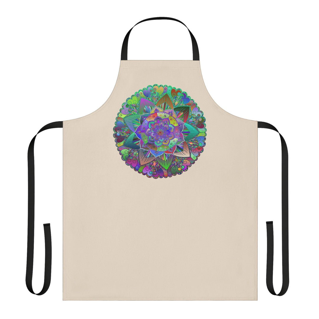 Mandala Art Apron - Beige - Kitchen Decor All Over Prints - Blululi