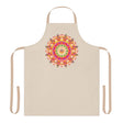 Mandala Art Apron - Beige with Colorful Design All Over Prints - Blululi