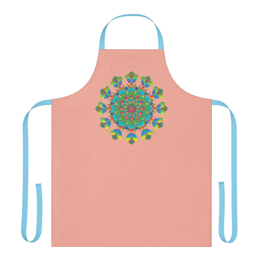 Mandala Art Apron - Colorful Apricot Kitchen All Over Prints - Blululi