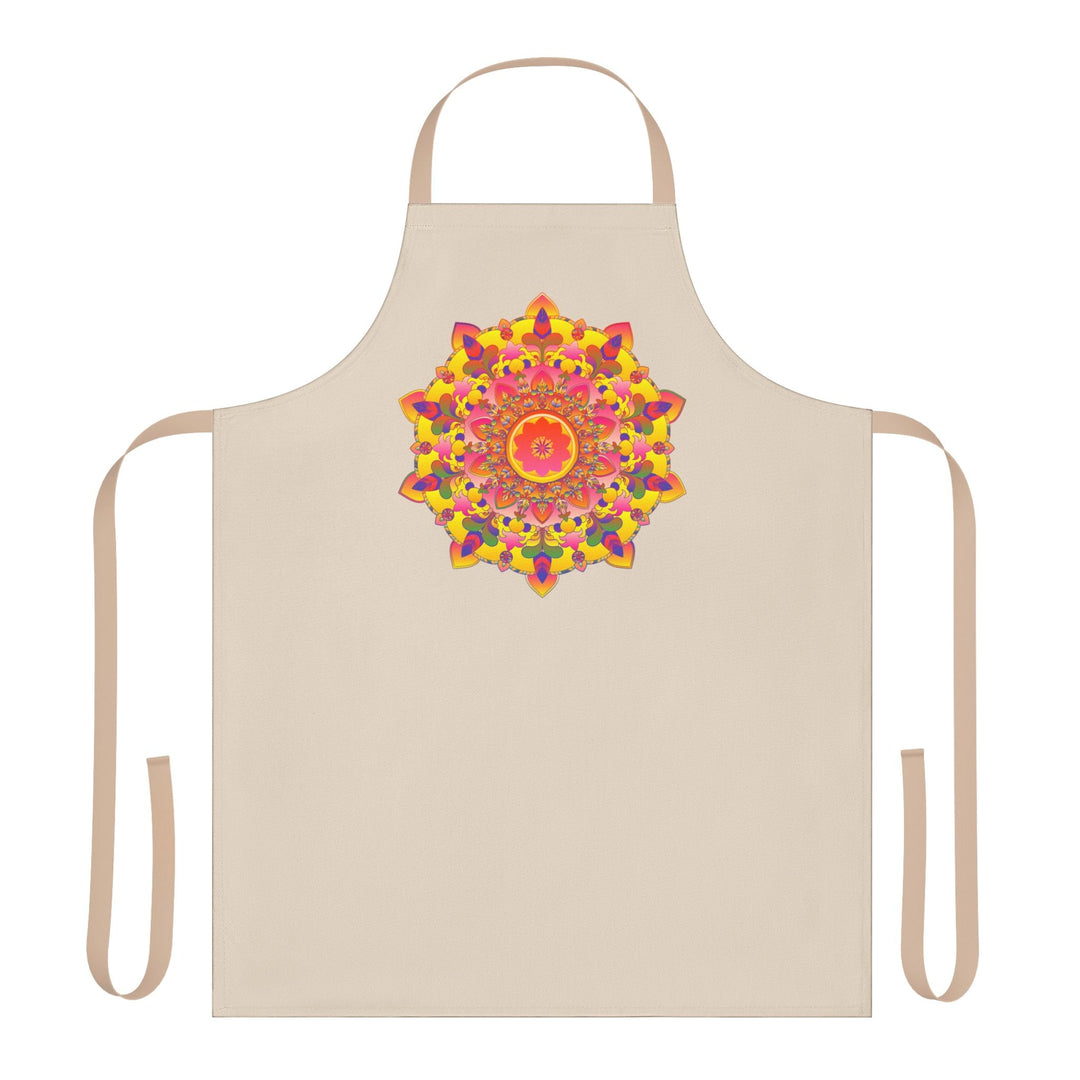 Mandala Art Apron - Colorful Floral Design All Over Prints - Blululi