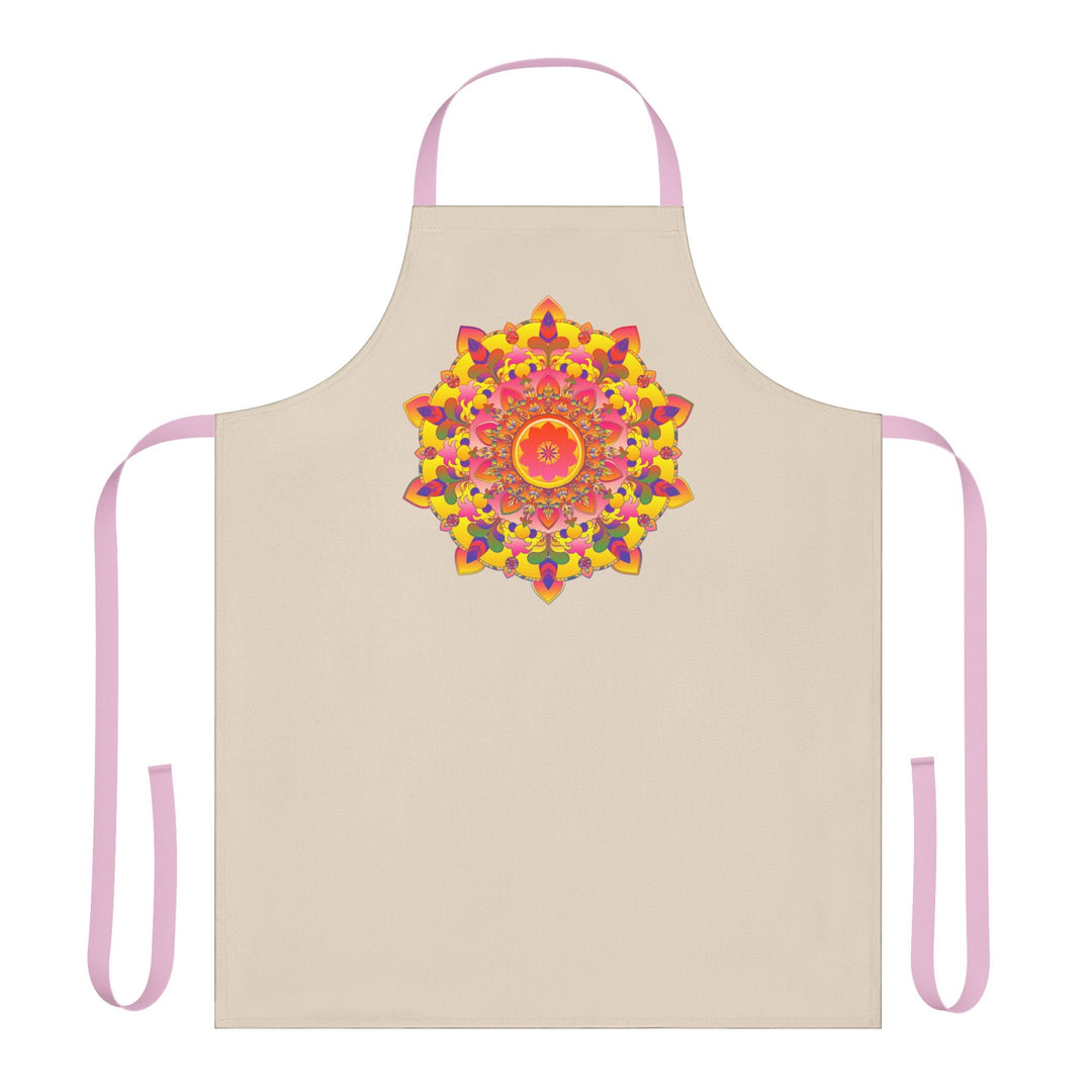 Mandala Art Apron - Colorful Floral Design All Over Prints - Blululi