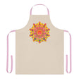 Mandala Art Apron - Colorful Floral Design All Over Prints - Blululi