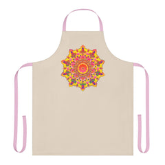 Mandala Art Apron - Colorful Floral Design All Over Prints - Blululi
