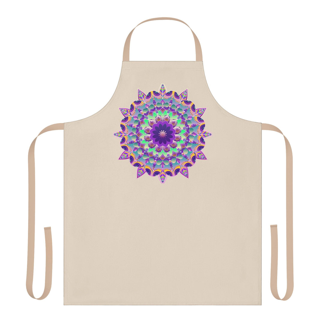 Mandala Art Apron - Colorful Floral Design All Over Prints - Blululi