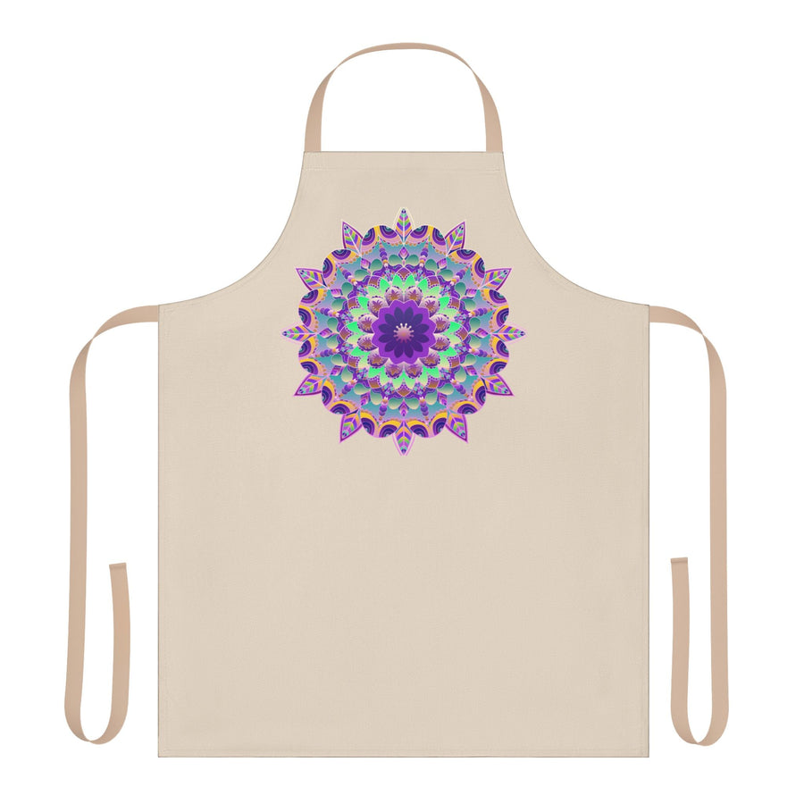 Mandala Art Apron - Colorful Floral Design All Over Prints - Blululi