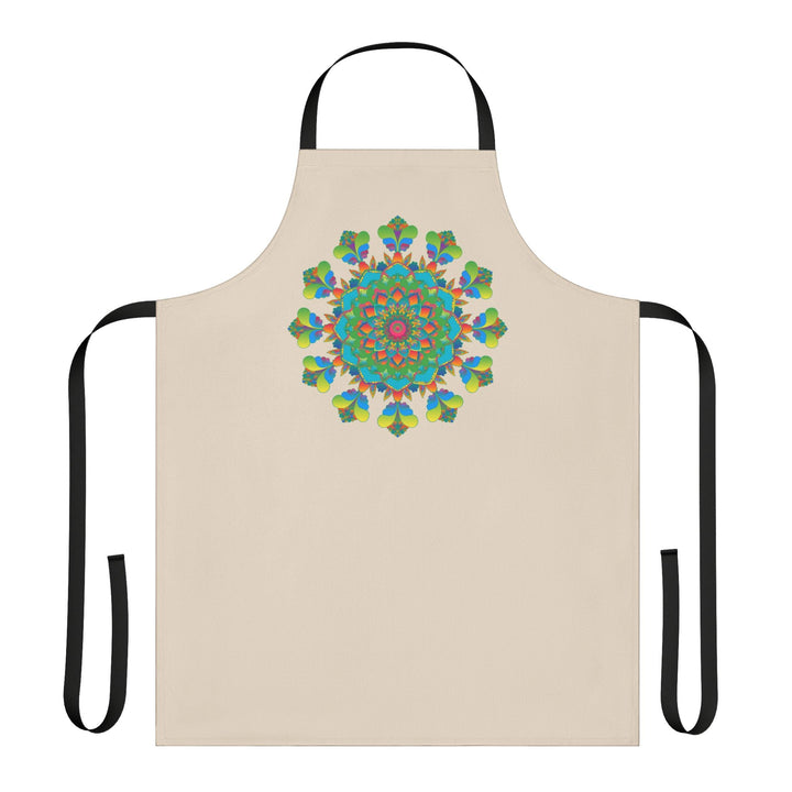 Mandala Art Apron - Colorful Floral Design All Over Prints - Blululi