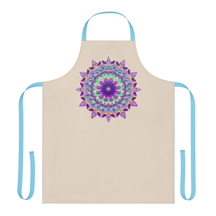 Mandala Art Apron - Colorful Floral Design All Over Prints - Blululi