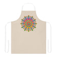 Mandala Art Apron - Colorful Floral Design All Over Prints - Blululi