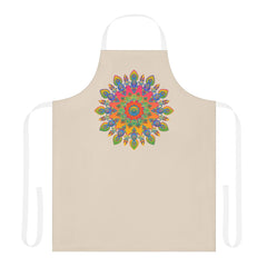 Mandala Art Apron - Colorful Floral Design All Over Prints - Blululi