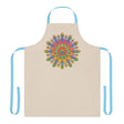 Mandala Art Apron - Colorful Floral Design All Over Prints - Blululi
