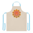 Mandala Art Apron - Colorful Floral Design All Over Prints - Blululi