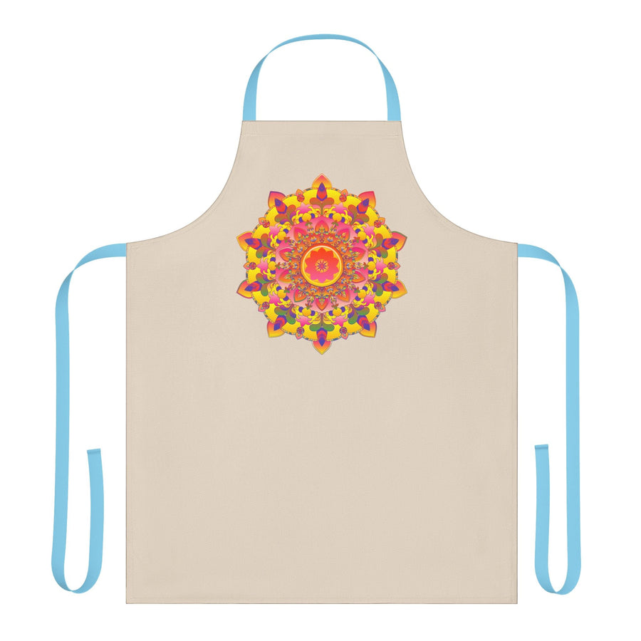 Mandala Art Apron - Colorful Floral Design All Over Prints - Blululi