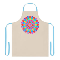 Mandala Art Apron - Colorful Floral Design All Over Prints - Blululi