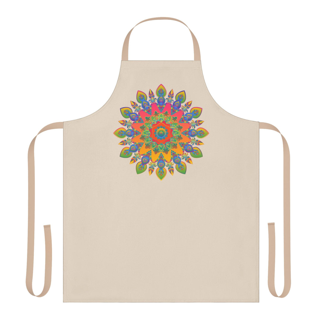 Mandala Art Apron - Colorful Floral Design All Over Prints - Blululi