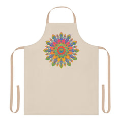 Mandala Art Apron - Colorful Floral Design All Over Prints - Blululi