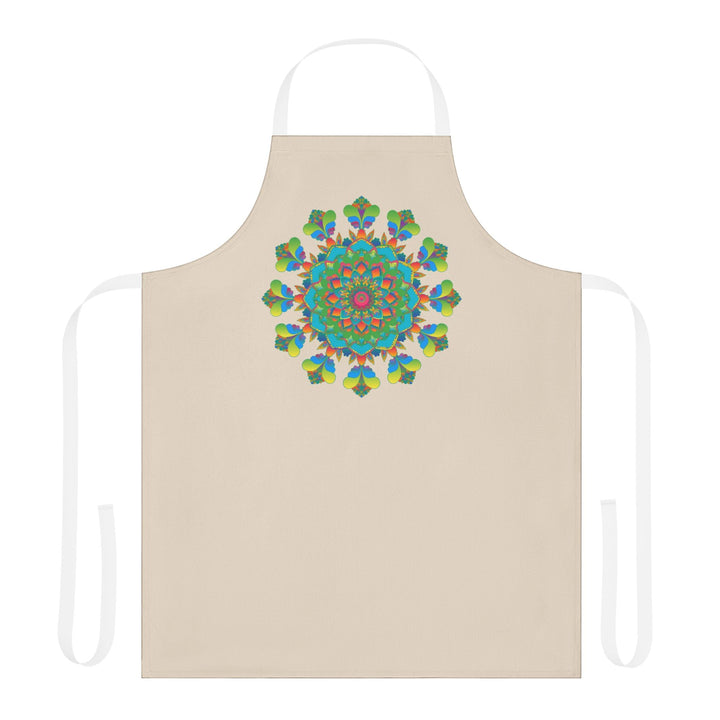 Mandala Art Apron - Colorful Floral Design All Over Prints - Blululi