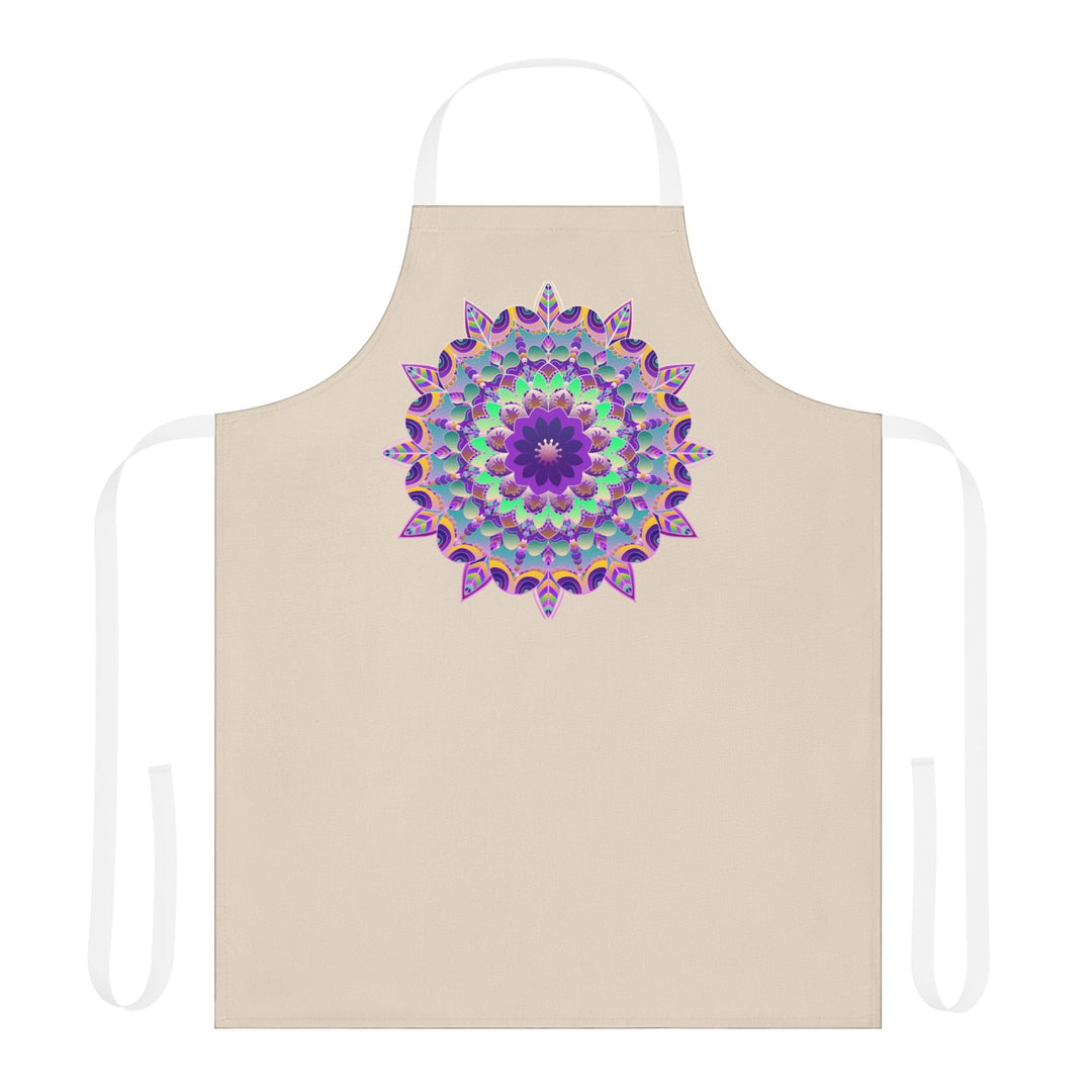 Mandala Art Apron - Colorful Floral Design All Over Prints - Blululi