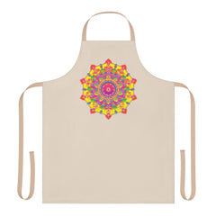 Mandala Art Apron - Colorful Floral Design All Over Prints - Blululi