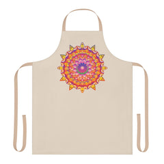 Mandala Art Apron - Colorful Floral Design All Over Prints - Blululi