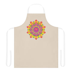 Mandala Art Apron - Colorful Floral Design All Over Prints - Blululi