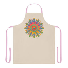 Mandala Art Apron - Colorful Floral Design All Over Prints - Blululi