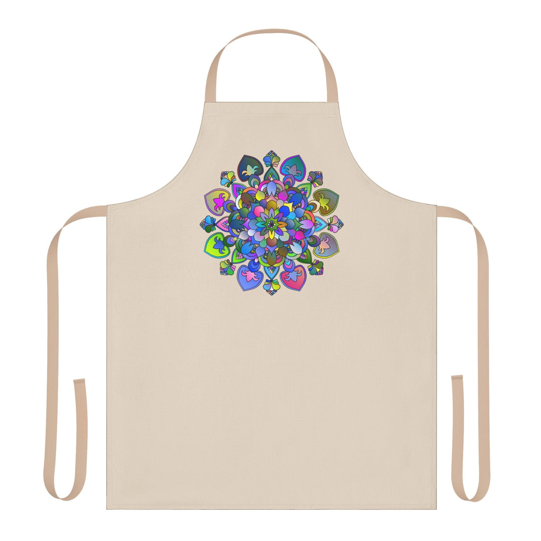 Mandala Art Apron - Colorful Floral Design All Over Prints - Blululi