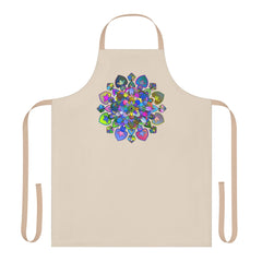 Mandala Art Apron - Colorful Floral Design All Over Prints - Blululi