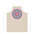 Mandala Art Apron - Colorful Floral Design All Over Prints - Blululi