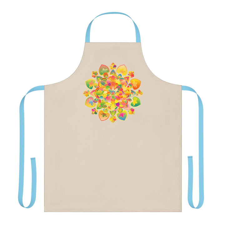 Mandala Art Apron - Colorful Floral Design All Over Prints - Blululi