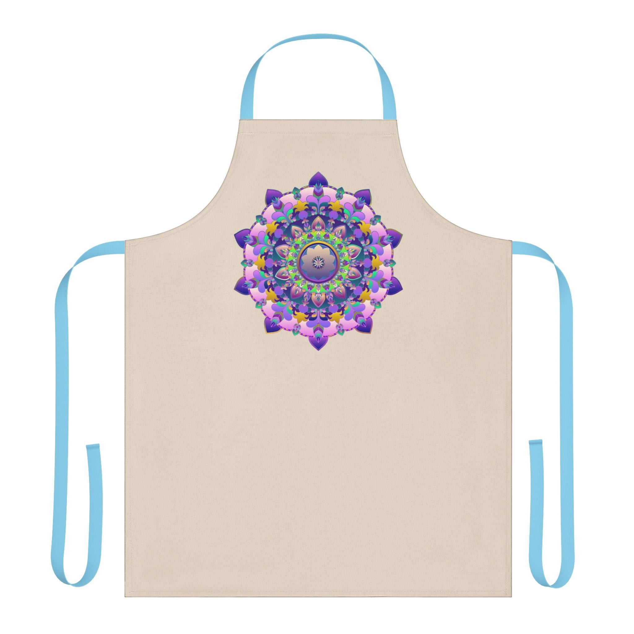 Mandala Art Apron - Colorful Floral Design All Over Prints - Blululi