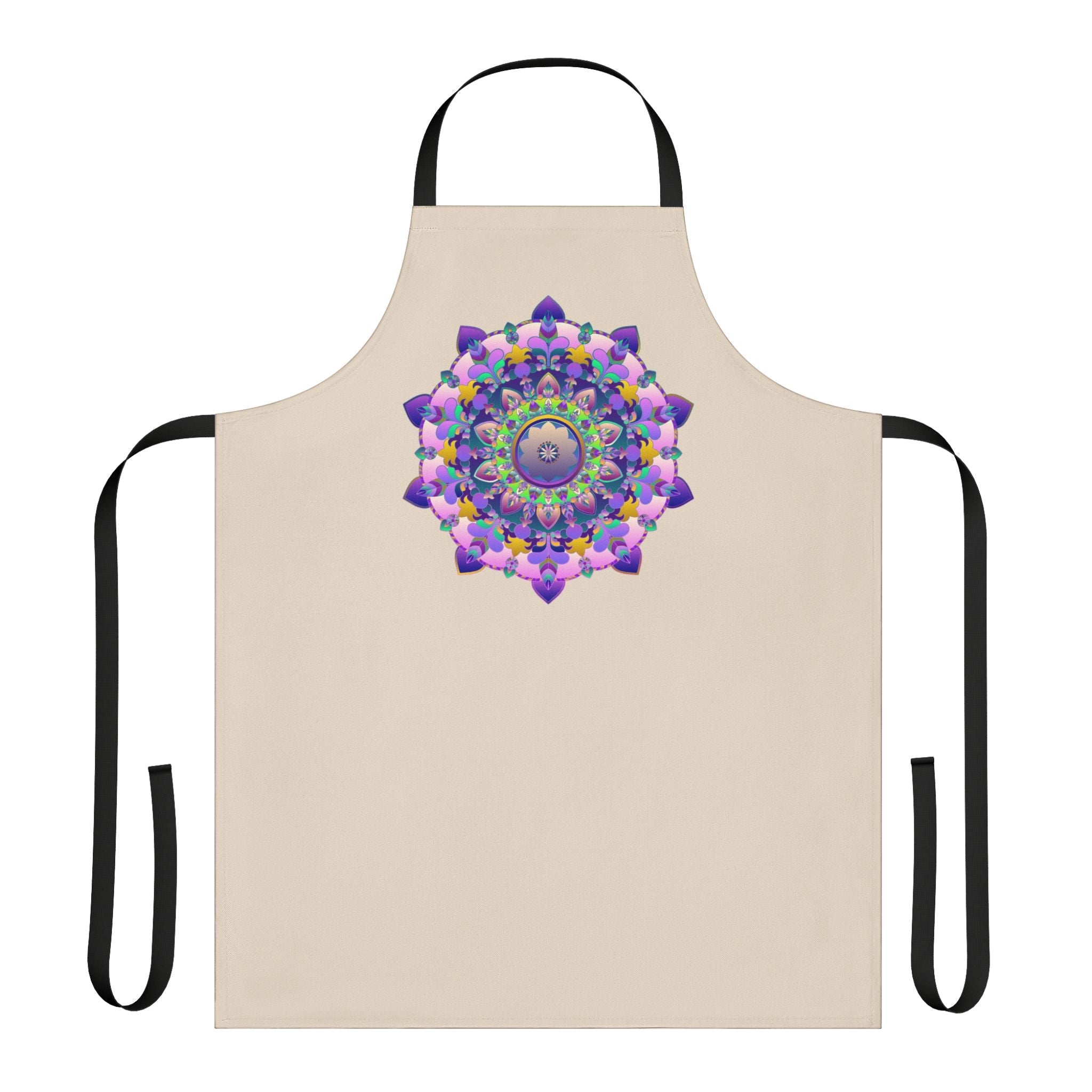 Mandala Art Apron - Colorful Floral Design All Over Prints - Blululi